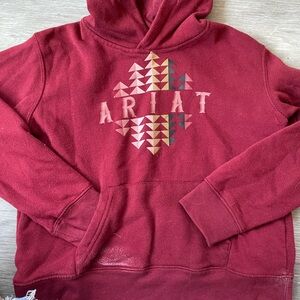 Ariat Youth Burgundy and Pink Triangle Shirt